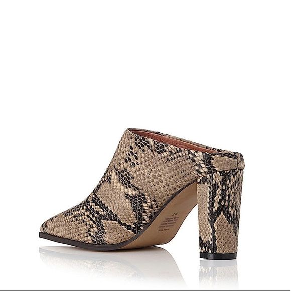 HUGE 71$Price ⬇️ AliasMaeRue Leather Mid Heel Mule - Picture 2 of 8